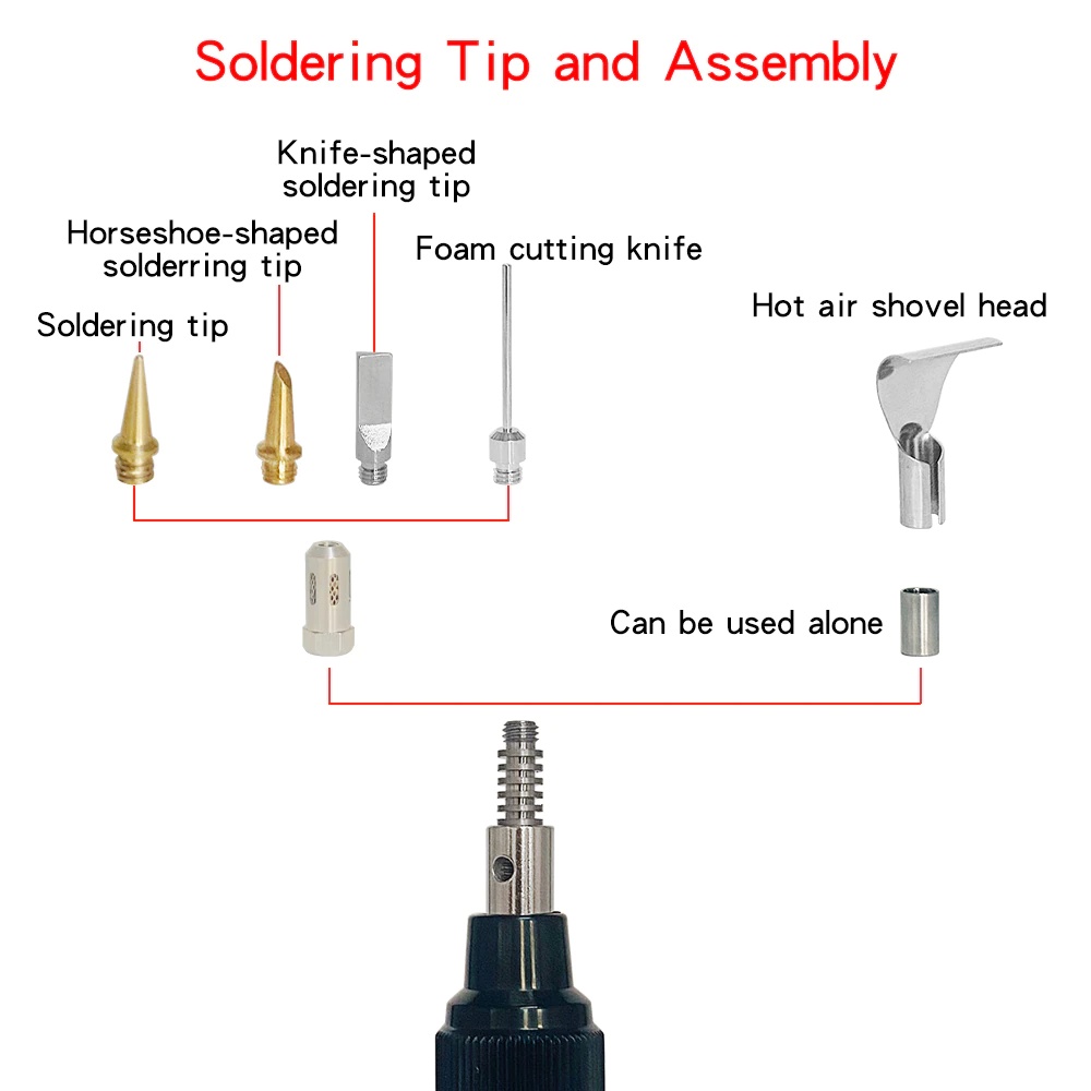 LEFAVOR Solder Gas Butane Portable Iron Pen - HT-F01 - Multi-Color