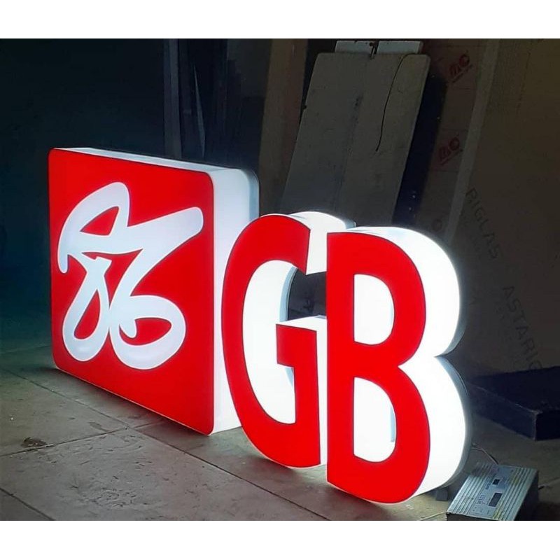 Jual Neon Box Acrylic Huruf Timbul 3D Lampu LED Nyala Shopee Indonesia