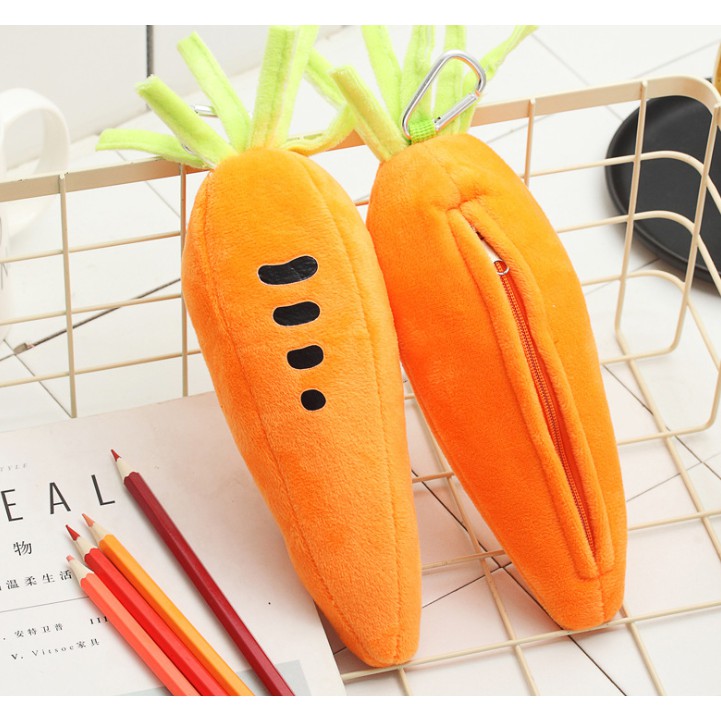 Tempat pensil Kotak pensil Anak model Wortel Softcase