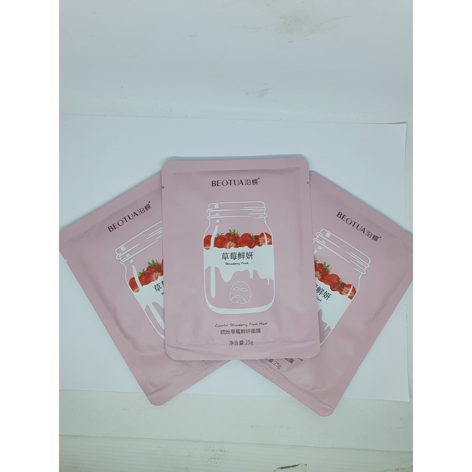 Masker Wajah Yogurt Beotua 3 Varian Rasa Yogurt New