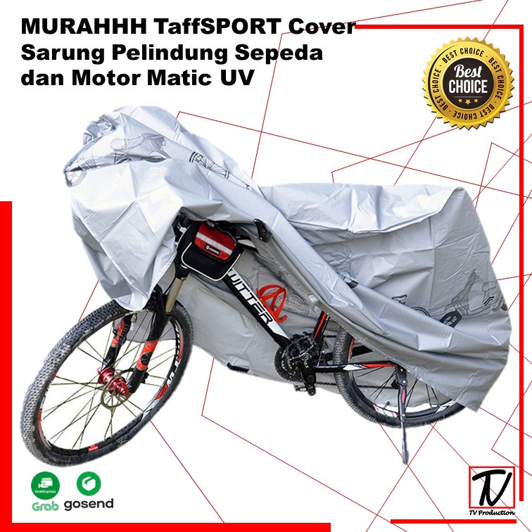 MURAHHH Cover Sarung Pelindung Sepeda dan Motor Matic - UV-2000