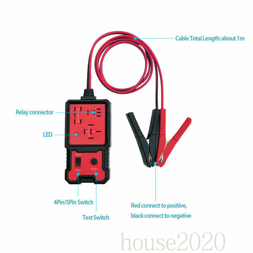 Alat Tester Relay Detektor Sirkuit Aki Kendaraan 12v Universal