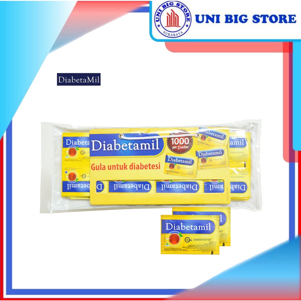 

Diabetamil Sweetener Gula Diabet 80 Sachet Diet Sugar