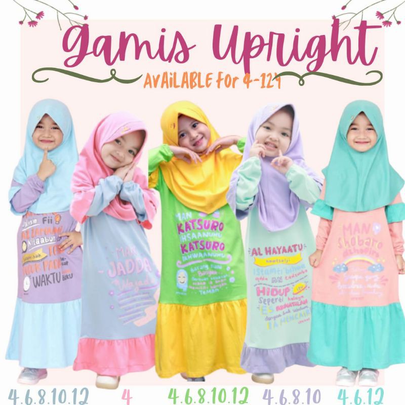 Gamis Upright gamis Maida gamis anak gamis ahza collection