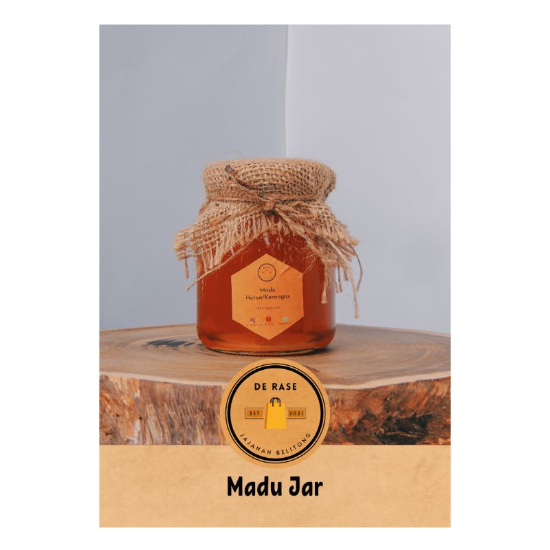 

de_rase Madu Hutan/Kerangas Asli Belitong Kemasan Jar 400g