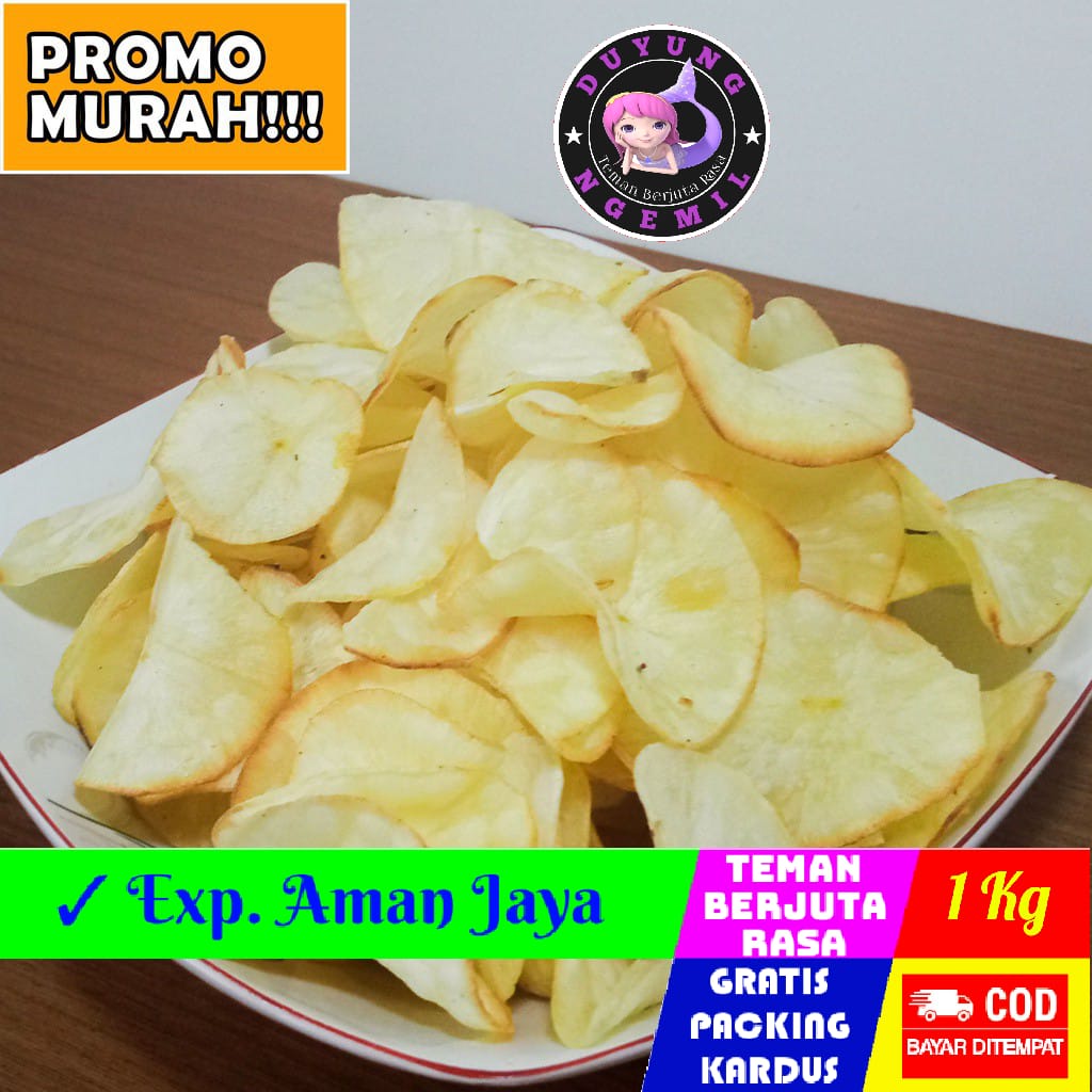 

[1Kg] Keripik Singkong Original / Chuba Keripik Singkong | Duyung Ngemil - makanan ringan snack kiloan jajanan jadul camilan termurah jajanan murah cemilan sehat