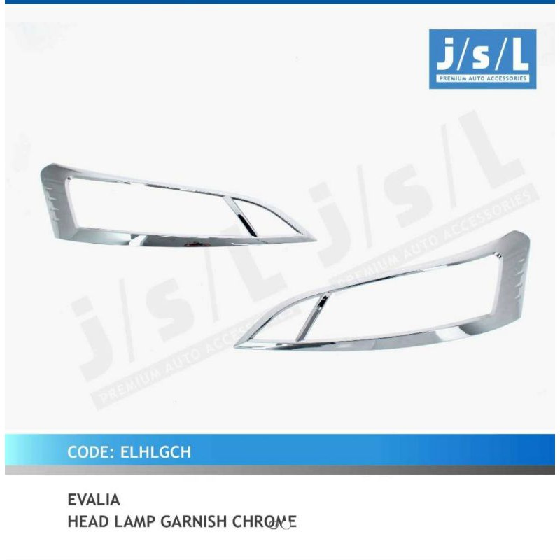 garnish lampu depan Evalia chrome/ head lamp garnish jsl