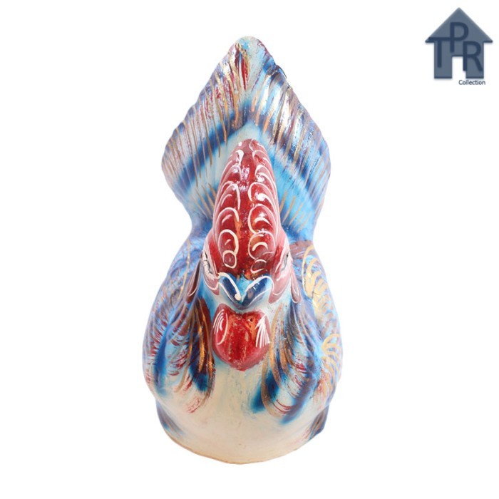 Gerabah - celengan tanah liat / piggy bank / ayam tradisional size XL + packing kayu