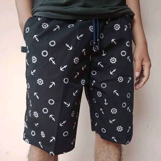 [COD] CELANA PENDEK PRIA CHINO RIB JOVA KATUN - celana motif