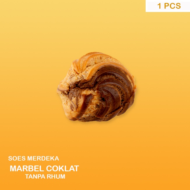 

Soes Coklat Marbel / Kue Rhum Coklat Marbel Badranaya