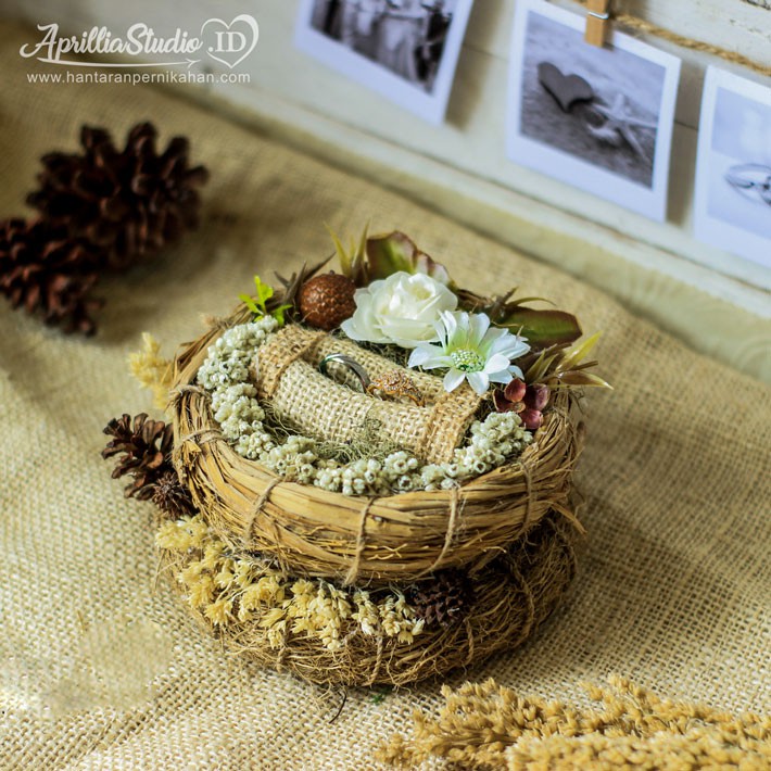 TEMPAT PERHIASAN | BIRD NEST RING 2 (R-BN2)