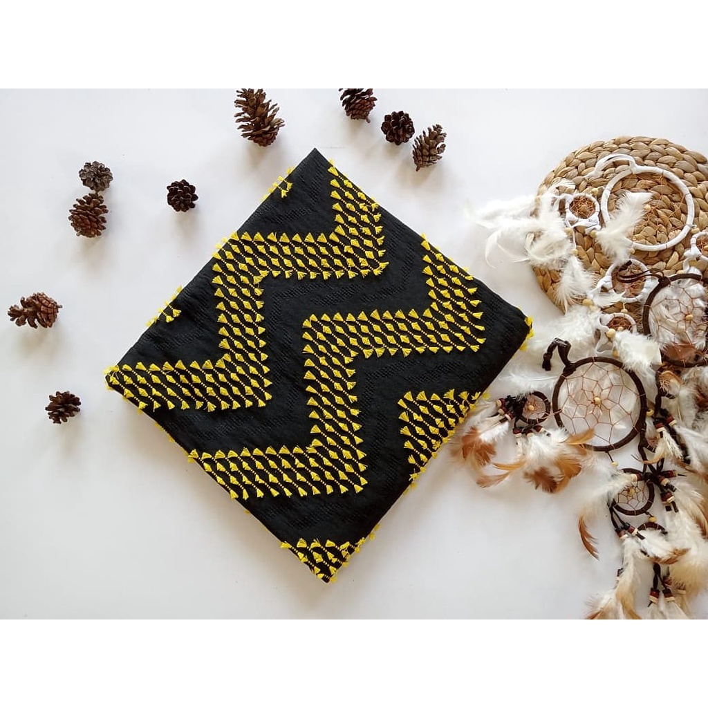 TENUN ATBM BARON SULAM BULU GARUT WARNA HITAM