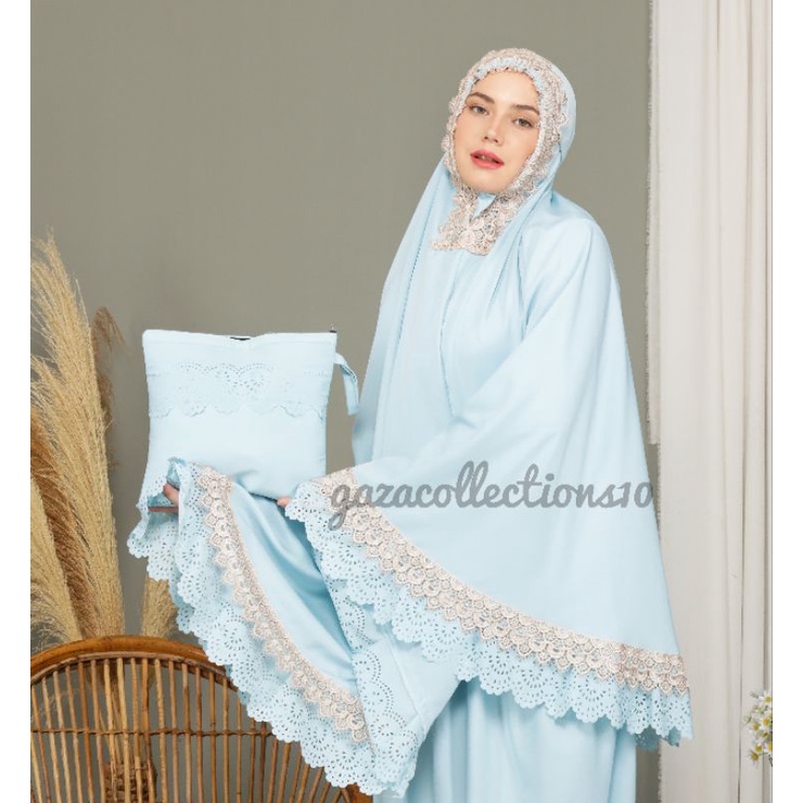 Mukena Dewasa Daily gazacollections10 Rempel Lasercut Renda Mewah Jumbo Traveling Cantik