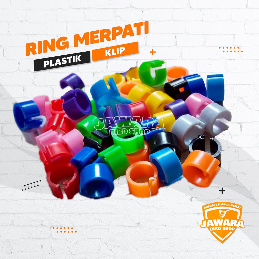RING BURUNG MERPATI PLASTIK KLIP