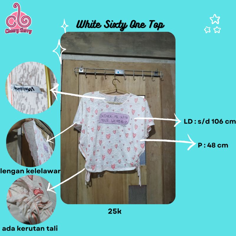 White Sixty One Top | Preloved Number 61