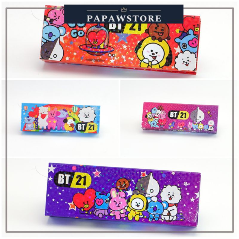 

Kotak Pensil Box Persegi BTS/BT21 Kpop Korea Multifungsi
