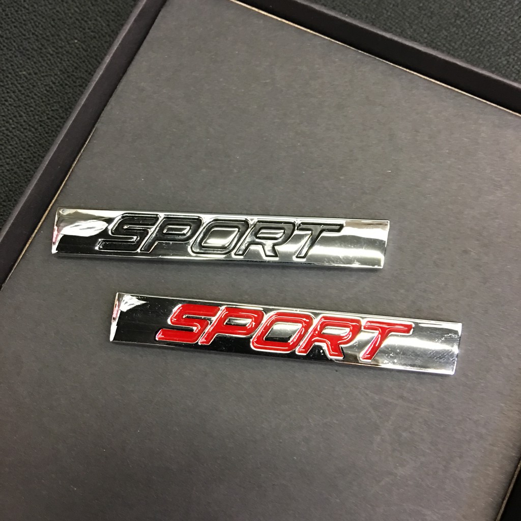 Tempelan Stiker Emblem Mobil Chorme Sport Premium