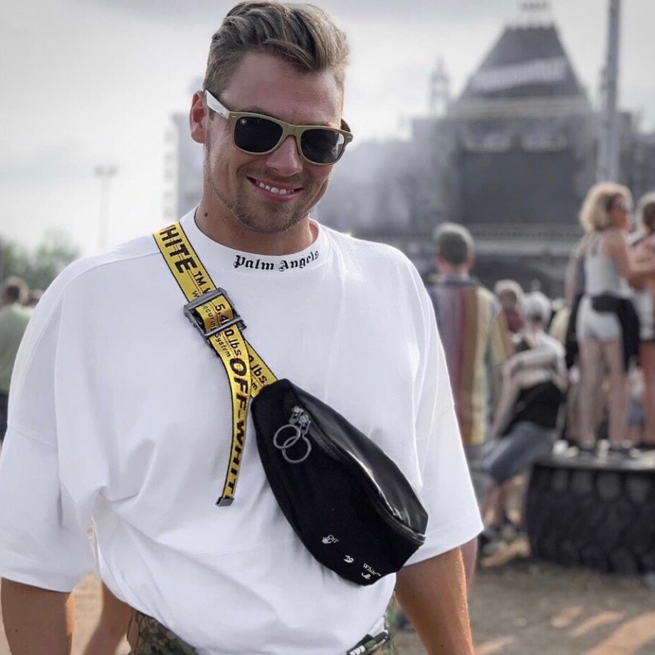 Tas Pinggang OFF-WHITE Tas Selempang Pria dan Wanita