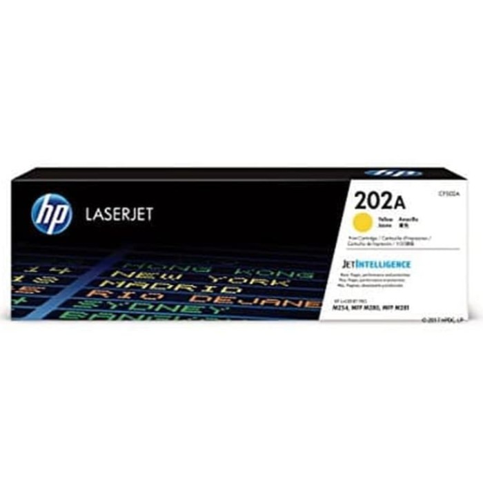 HP Yellow Toner 202A [CF502A] ORIGINAL 100% [GAK ORI UANG KEMBALI]