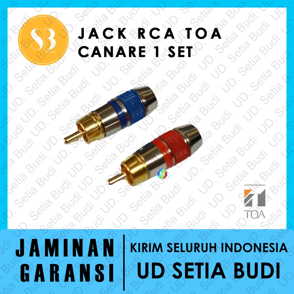 Jack Rca TOA Canare 1 Set