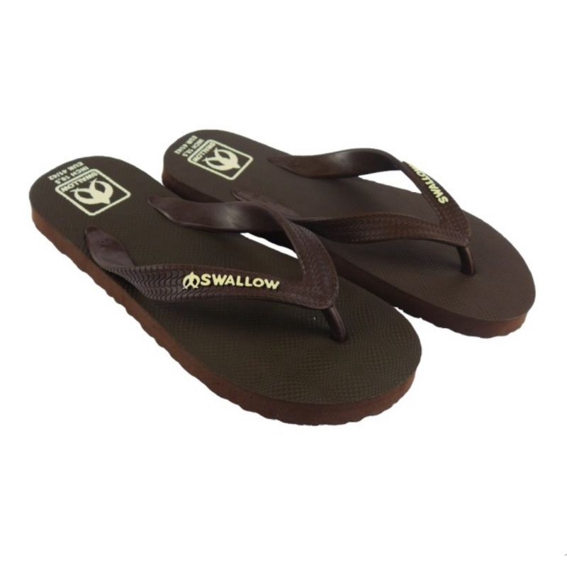 Sandal jepit Swallow Legian Brown nomor 10.5