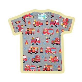 Pop Kidswear Tractor Tee Kids Kaos  Anak Gambar Traktor 