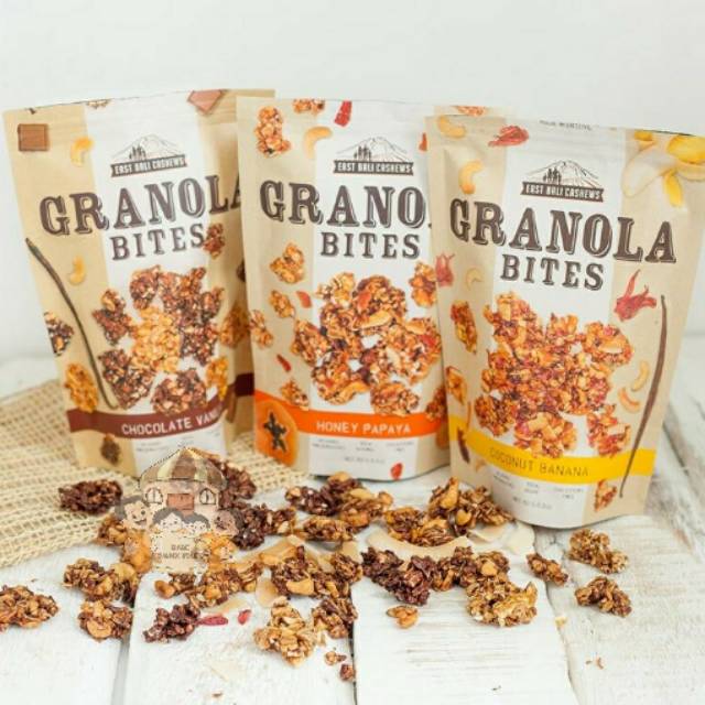 Jual East Bali Cashews Granola Bites Indonesia|Shopee Indonesia