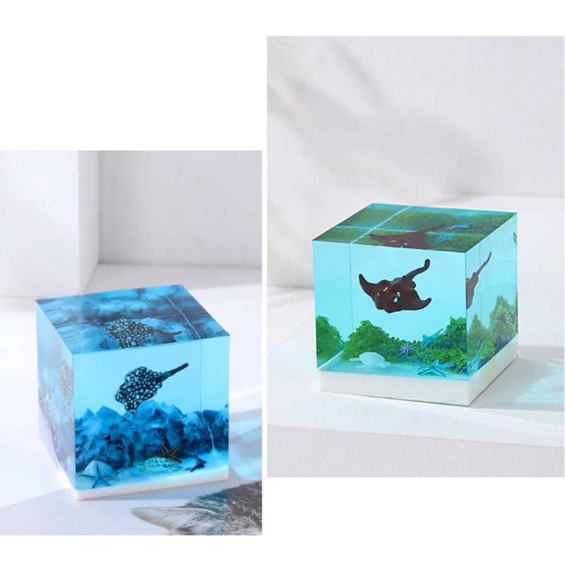 SIY  Micro Landscape Marine Animal Model Resin Filling Handmade Sea Turtle Model