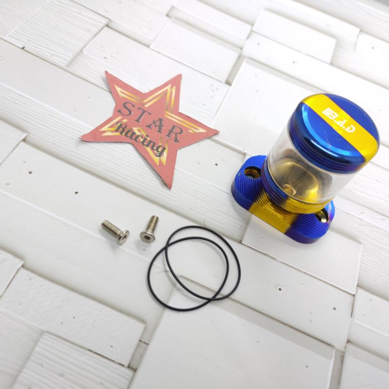 Stempel kaca tabung minyak rem twotone/tutup minyak rem twotone Universal Motor Yamaha