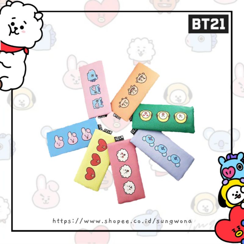 

Tempat Pensil BT21 BTS Tata Chimmy Cooky Shooky Mang Koya RJ