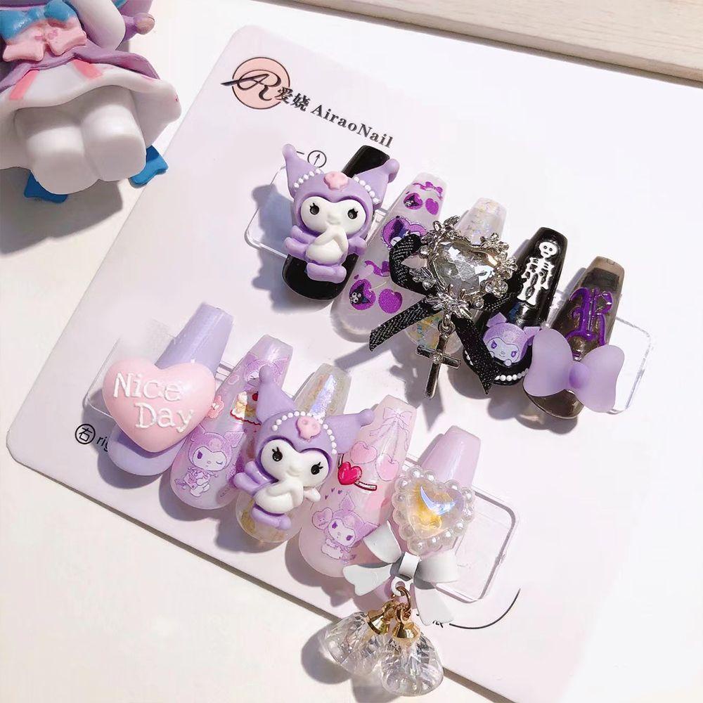 AUGUSTINA Stiker Kuku Agustina Kawaii Nail Salon Kulomi Nail Sliders Manicuring Sticker