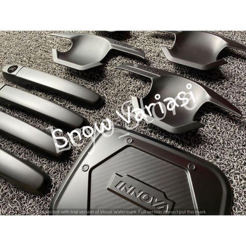 Inova 2004 - 2015 Paket Mangkok Outer Handle Tank Cover Grand Hitam