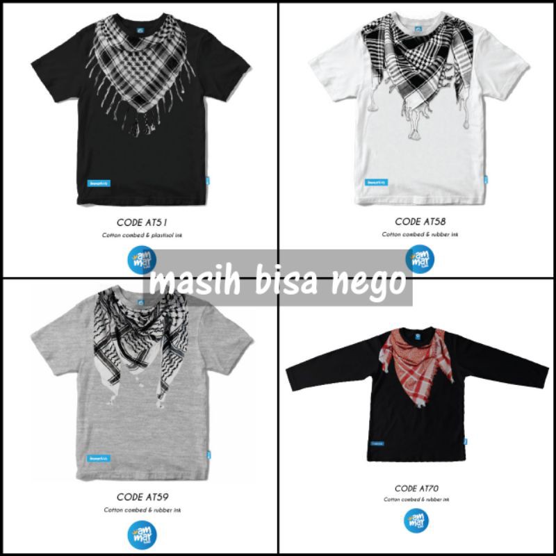 AMMARKIDS// AMMAR KIDS// SORBAN SERIES - AT | AMMAR KIDS KAOS DISTRO ANAK MUSLIM COWOK tersedia : ka