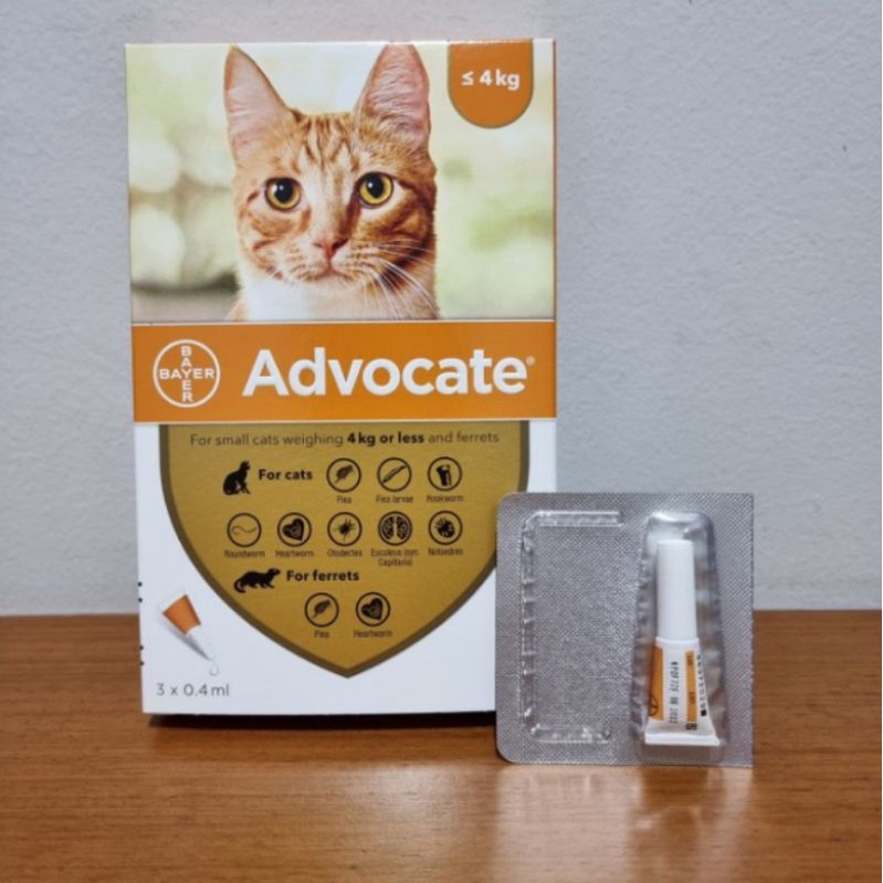 Obat kutu kucing Advocate for small cats (4kg orless) 0,4ml