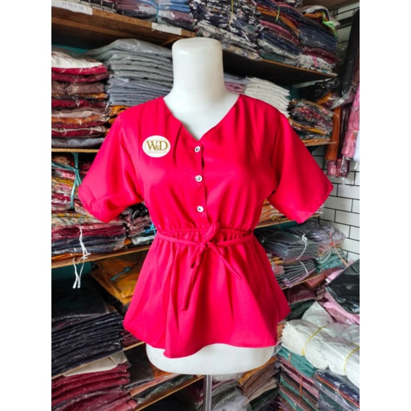 BLOUSE CROP BAJU ATASAN WANITA KEKINIAN BAJU WANITA TERBARU CROP SABRINA COD 016-4