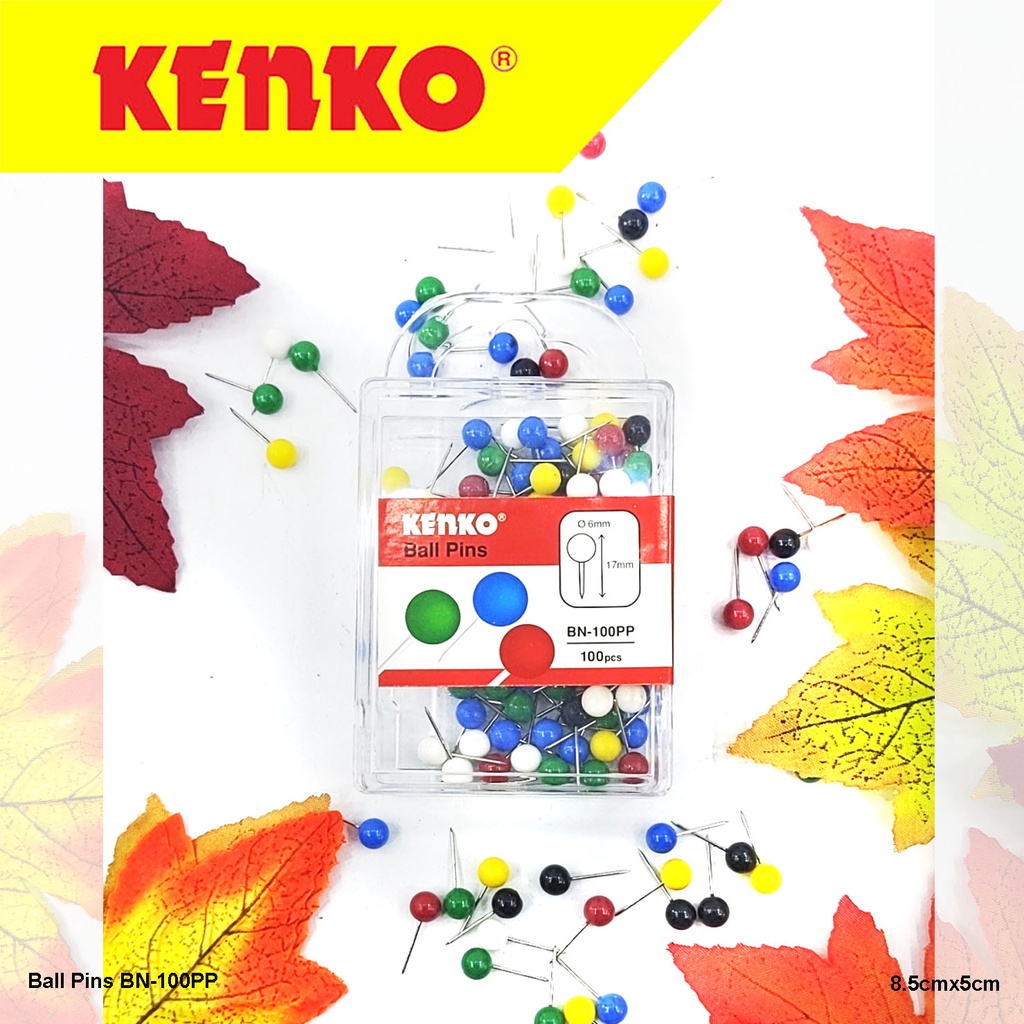 

Kenko Push Pin Ball Jarum Pentul BN-100PP (PP Case)