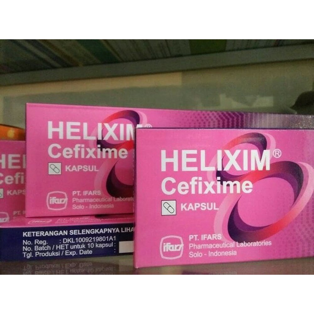 Helixim cefixime trihydrate 100 mg obat apa