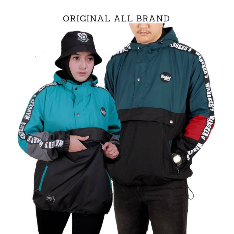 Jaket Pria Cagoule 3D Line Unisex Original WANGKERS