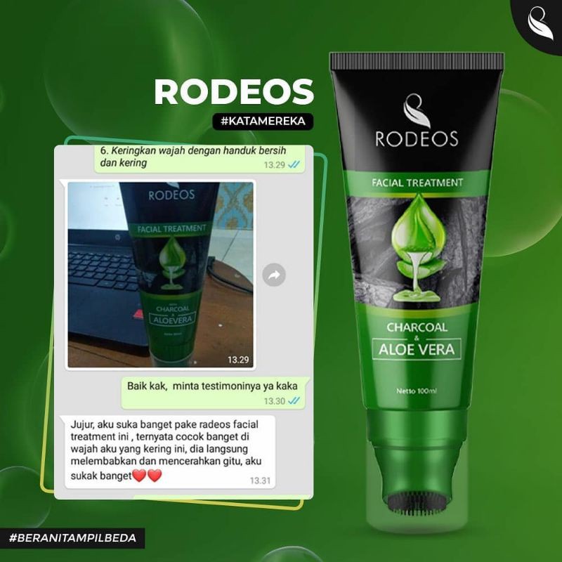 Rodeos Facial Treatment - Sabun Muka untuk Kulit Cerah Bebas Minyak Komedo Kusam &amp; Jerawat