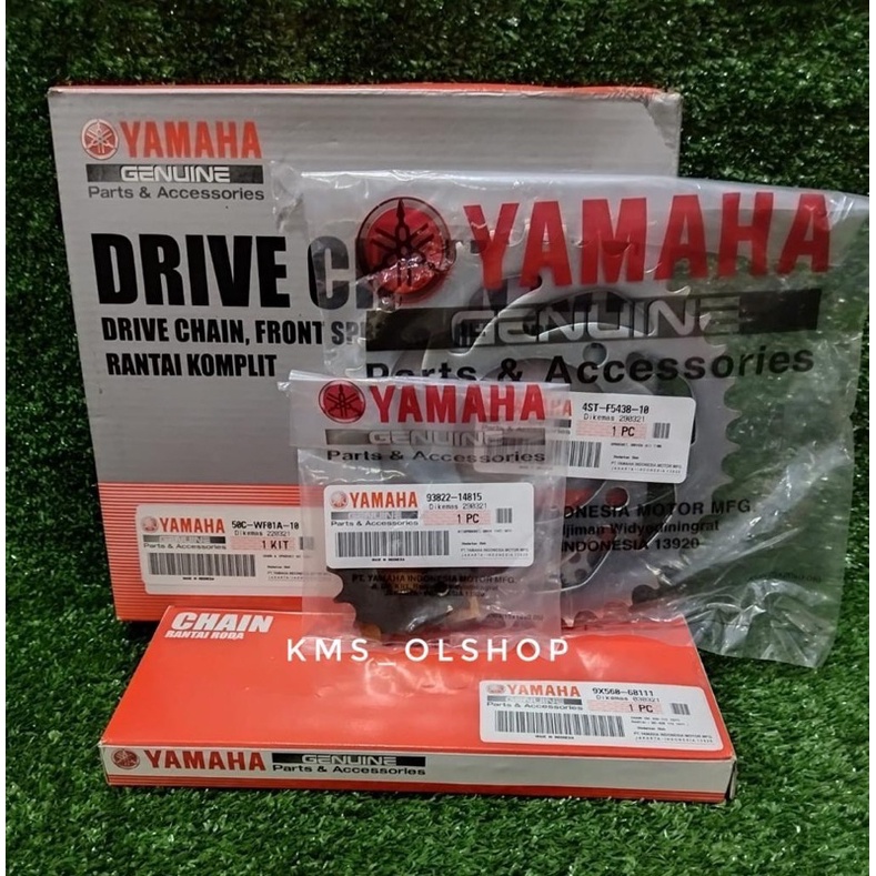 Gearset Girset Gear Gir Rantai Set Jupiter MX New Kopling 50C ORIGINAL YAMAHA 50C-WF01A-10