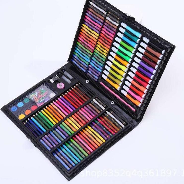 

Grosir Gembira 168pcs - Pensil warna, alat tulis set crayon, coloring set, colouring alat melukis anak anak crayon