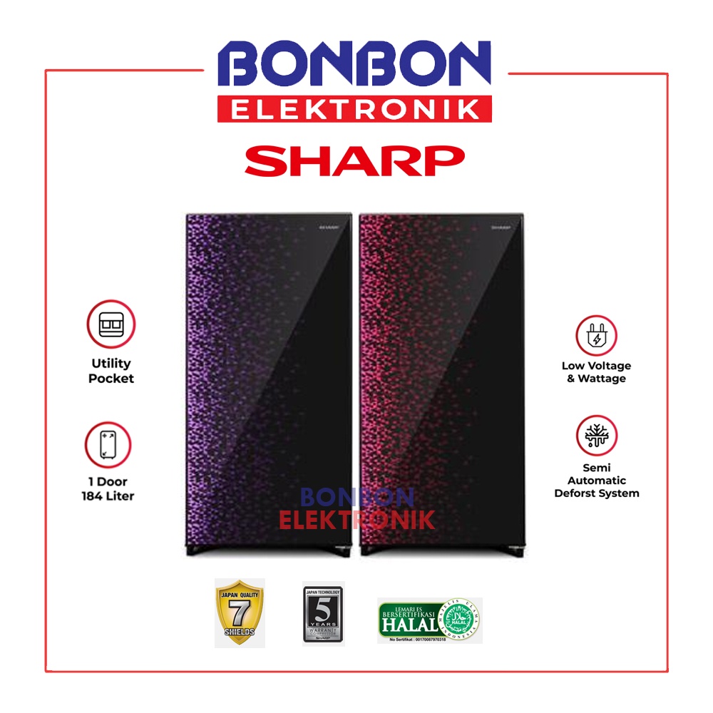 Sharp Kulkas 1 Pintu SJ-X195MG-GB/GR SJX 195 MGGB MGGR