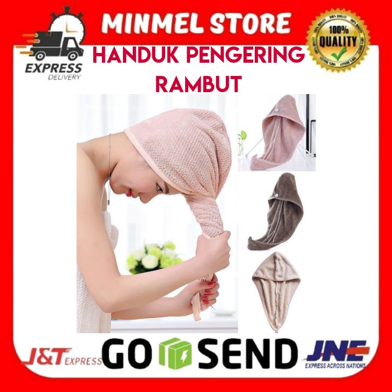 Handuk Pengering Rambut Kepala Hair Wrap Drying Towel