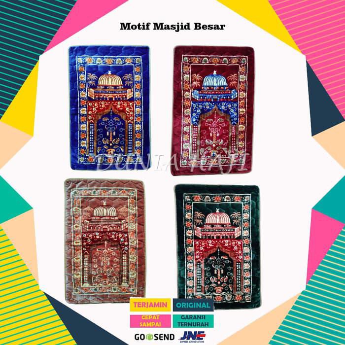 SAJADAH BUSA ANTI SLIP / SAJADAH ANTI LICIN TEBAL AFGHANI - MERAH