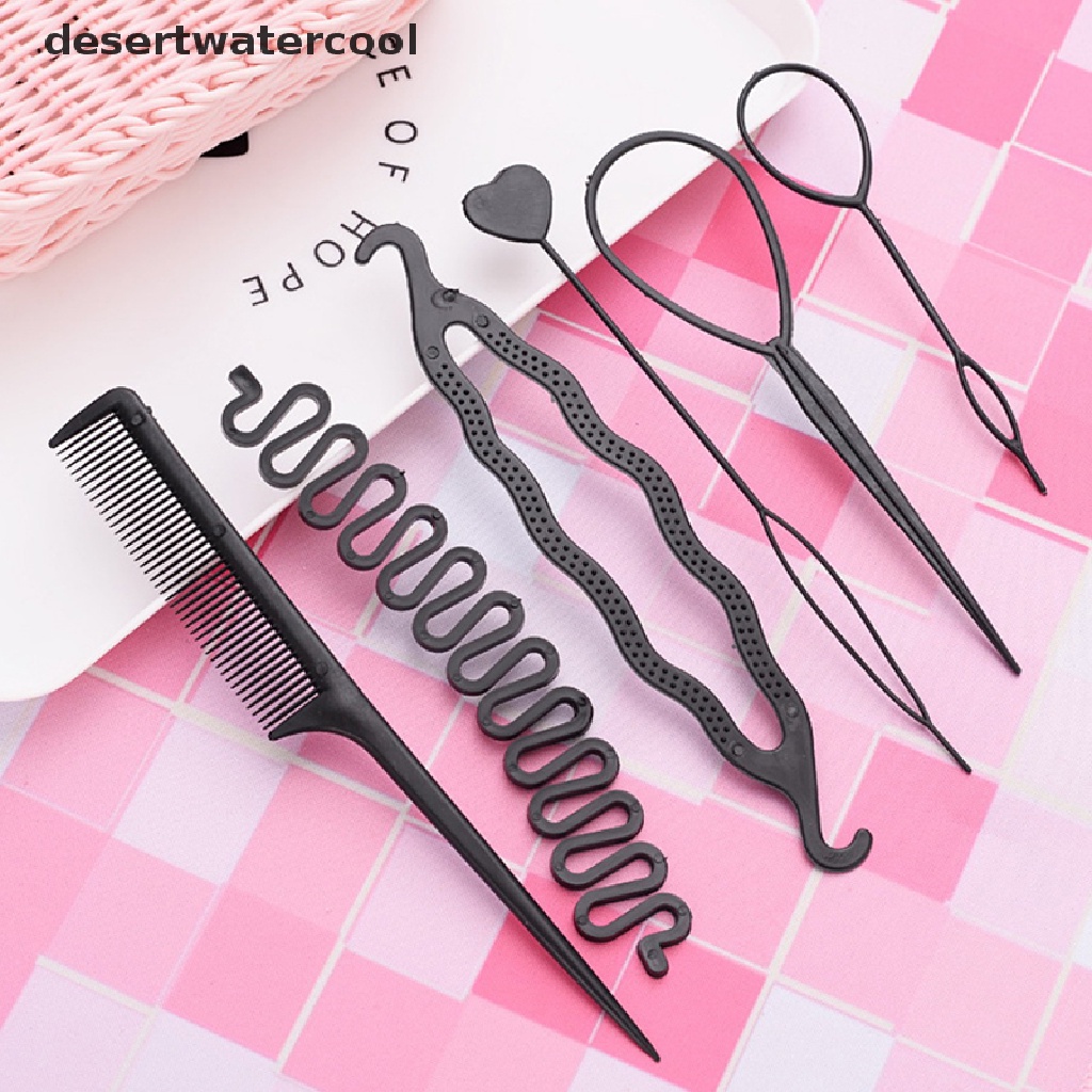 Deid 6Pcs / Set Alat Bantu Kepang / Keriting Rambut Untuk Anak Perempuan