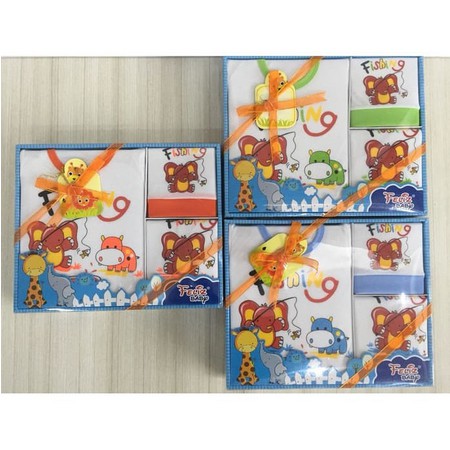 (GIFT SET) FELIZ Baju Bayi Gift Set Feliz Baby Biru - Baju Set Bayi Newborn/kado bayi