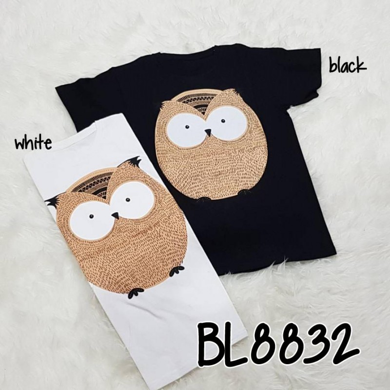 Baju atasan kaos tumblr tee gambar burung hantu lucu ...