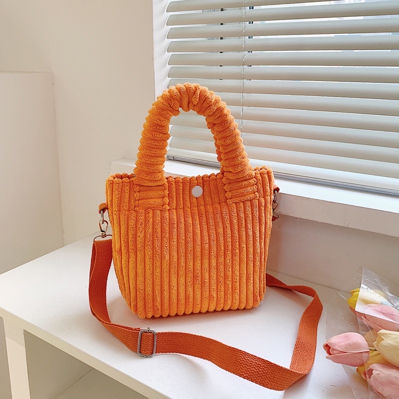 corduroy slingbag handbag