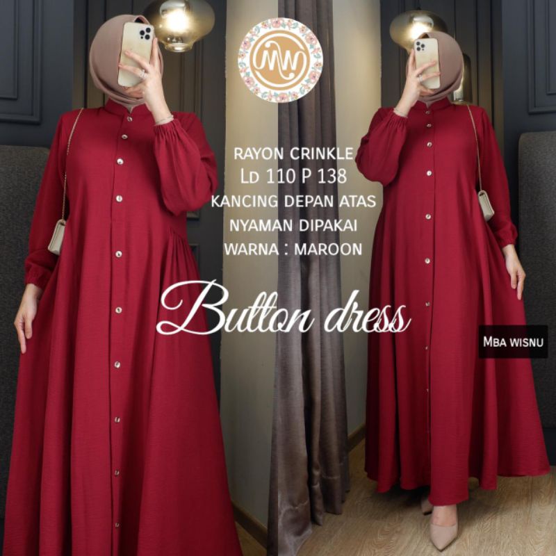 BUTTON DRESS BY MW