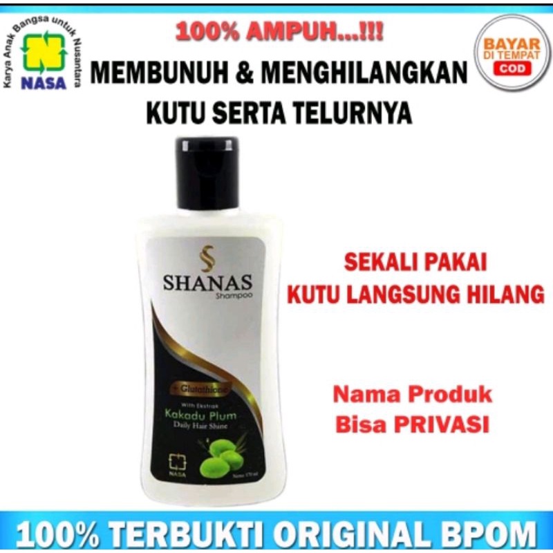 SHANAS Shampoo 3 in 1|Sampo Kutu Rambut|Sampo Sanas